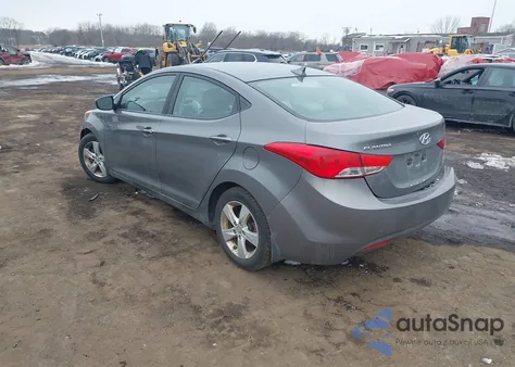 2013 Hyundai Elantra Gls z USA, uszkodzony, nr VIN 5NPDH4AE0DH419812
